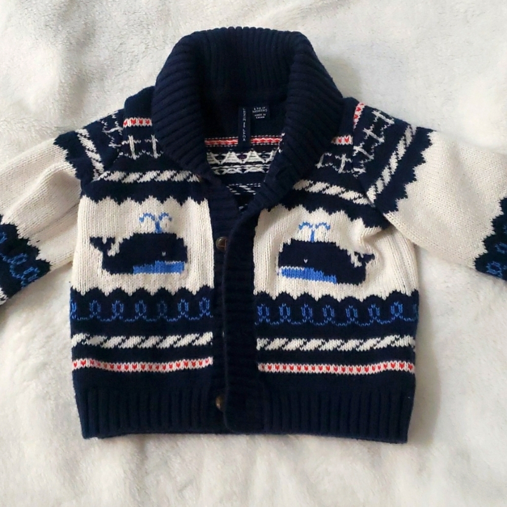 Janie and Jack Navy Sweater